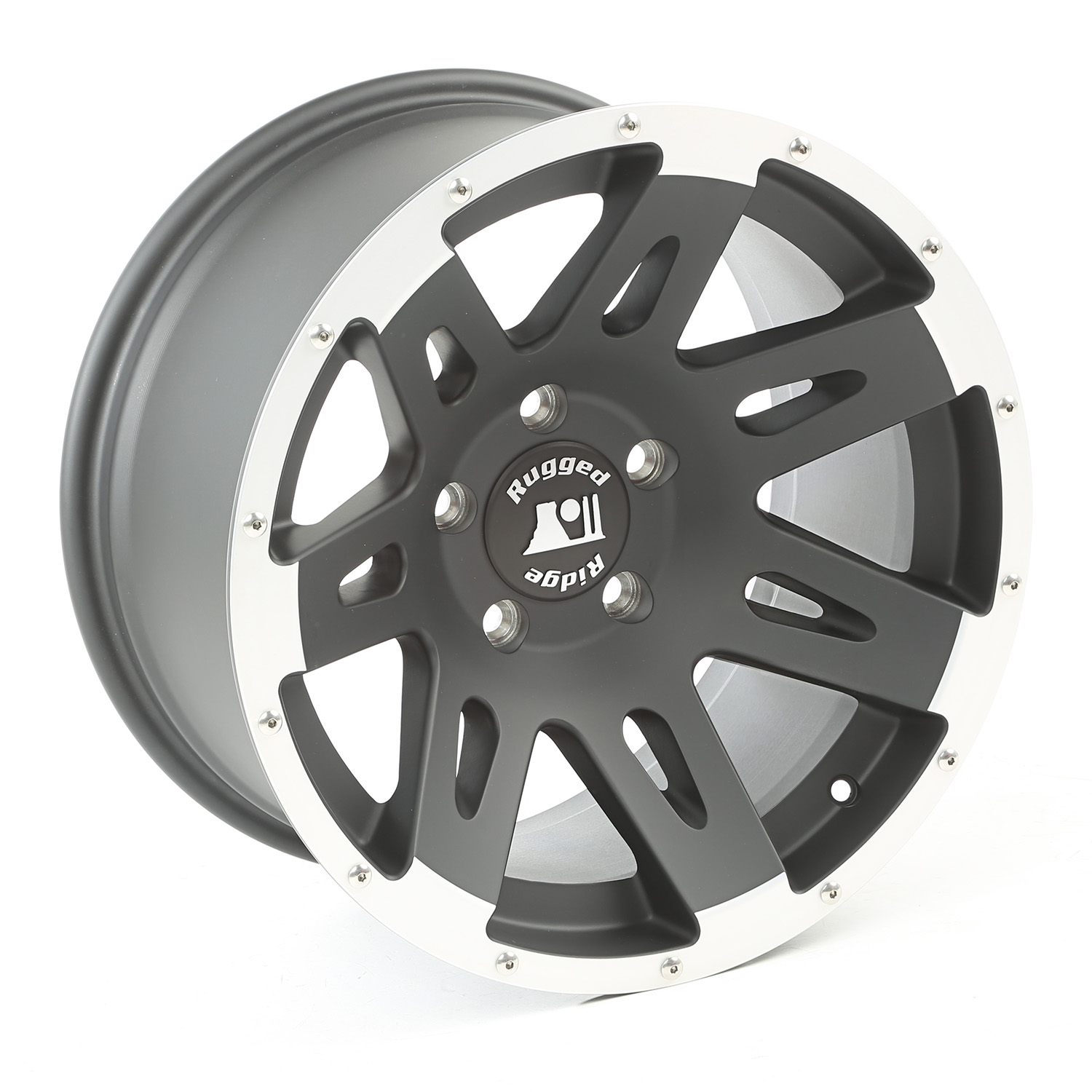 Felga XHD czarna satyna z rantem, 17x9, 07-15 Jeep Wrangler JK - 4