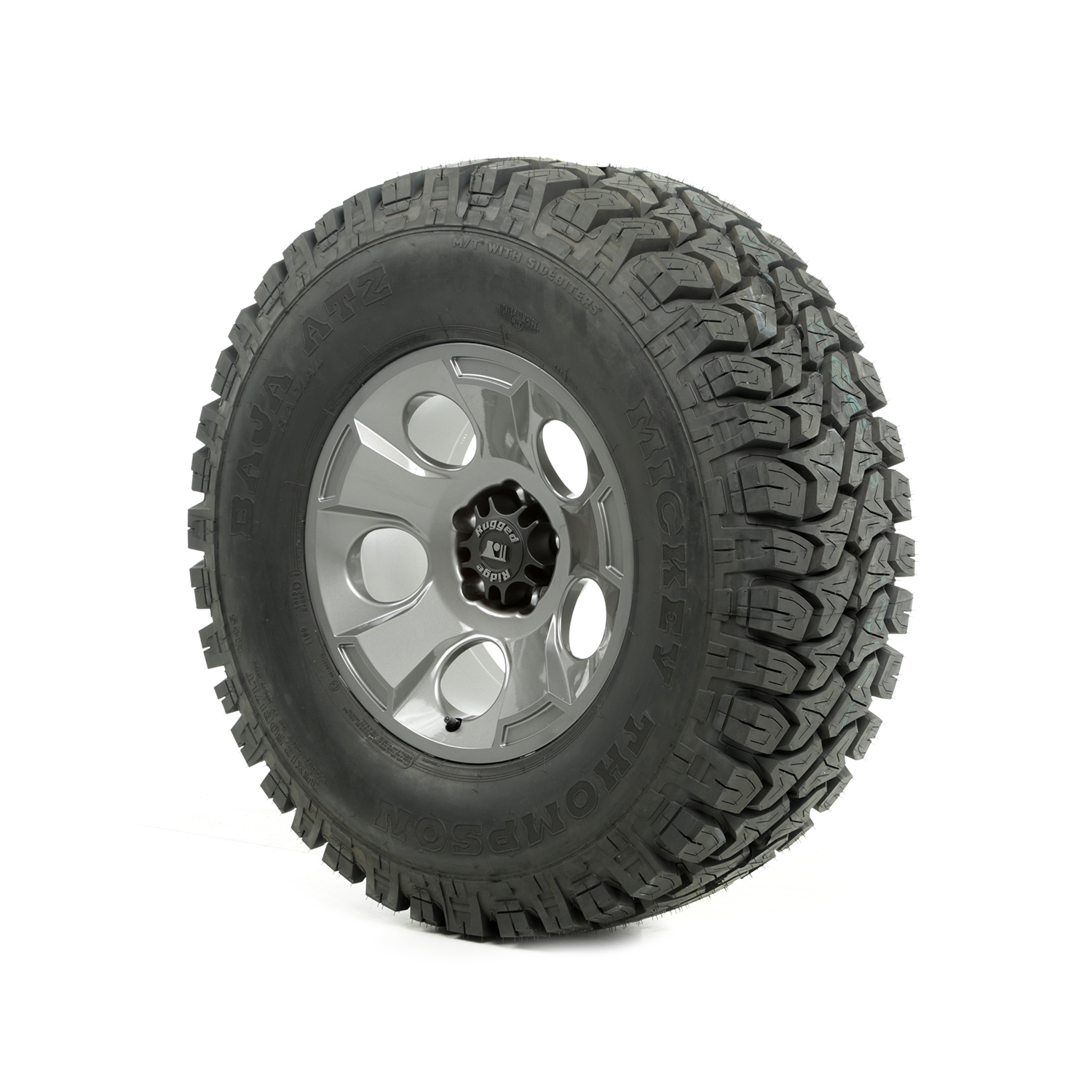Wheel and Tire, Drakon, 17x9, Gun Metal, 35x12.50x17 ATZ - 1