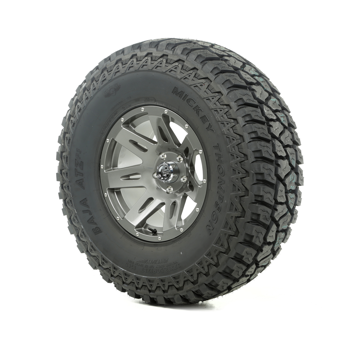 Zestaw felga z oponą 17" gun metal 37X12.50X17 ATZ  - 1