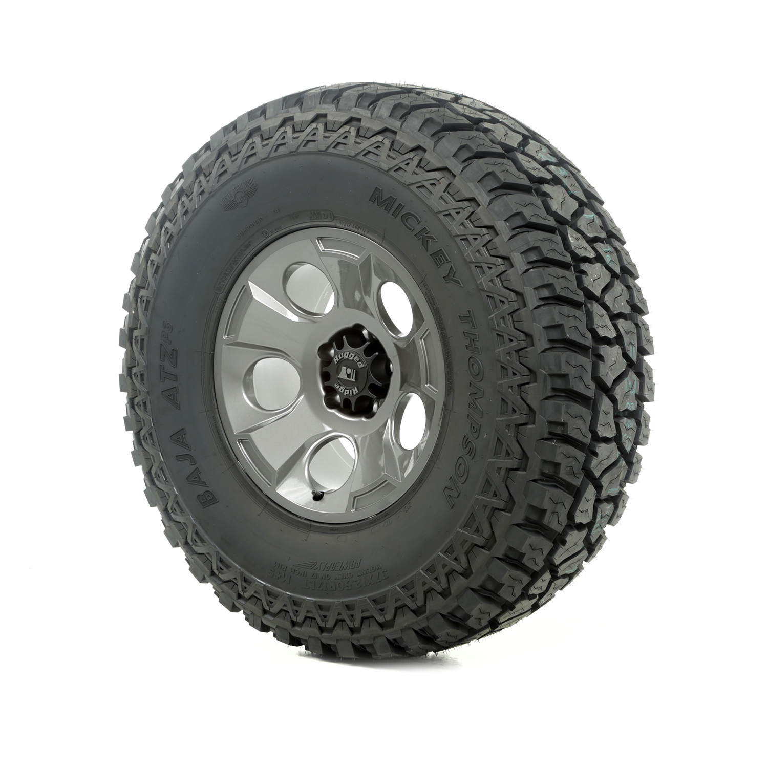 Wheel/Tire, Drakon, 17x9, Gun Metal, 37x12.50x17 ATZ P3 - 1