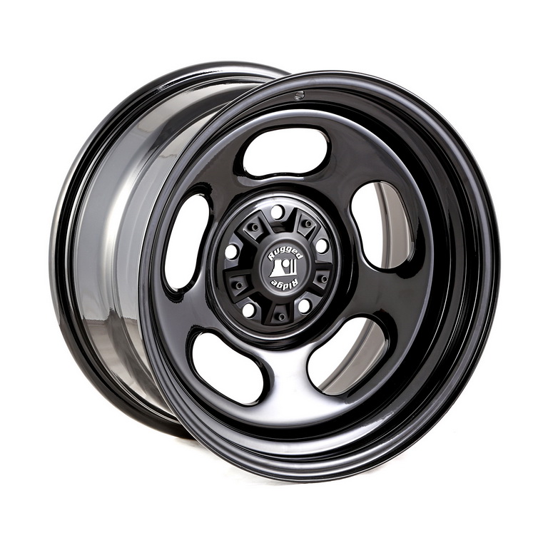 Trail Runner Classic Wheel, 17x9, Black, With Cap; 07-21 Wrangler/Gladiator - 1