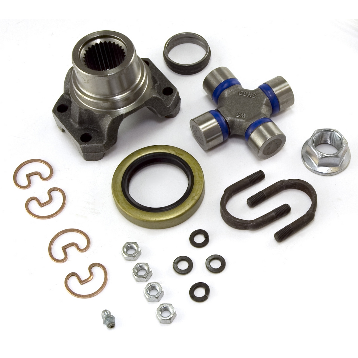 Yoke Kit, U-Bolt Style; 76-86 Jeep CJ5/CJ7/CJ8 Scrambler, AMC 20