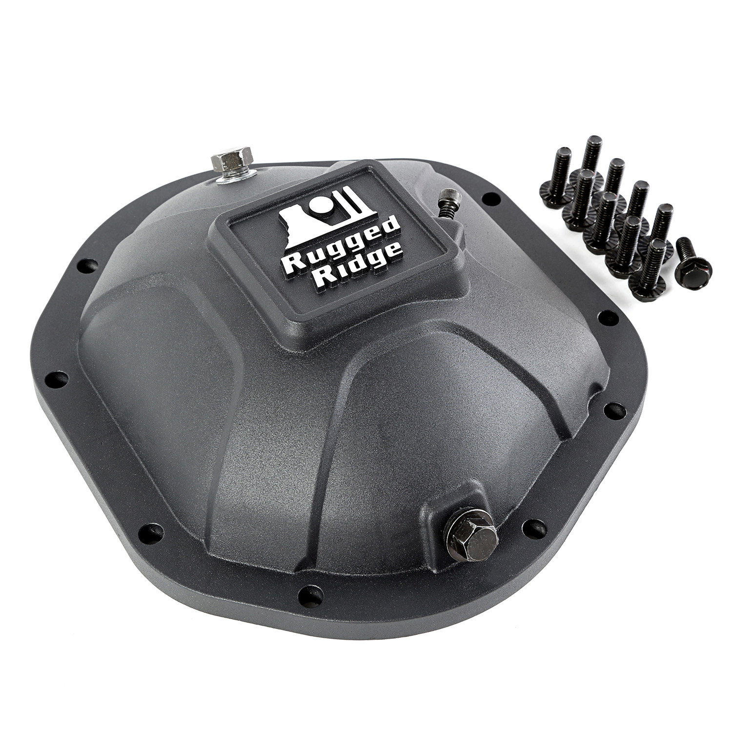 Boulder Aluminum Differential Cover, Dana 44, Black; Universal