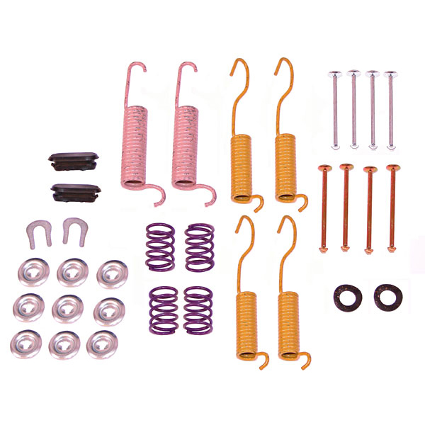 Brake Shoe Hold Down Kit; 90-98 Jeep Wrangler/Cherokee