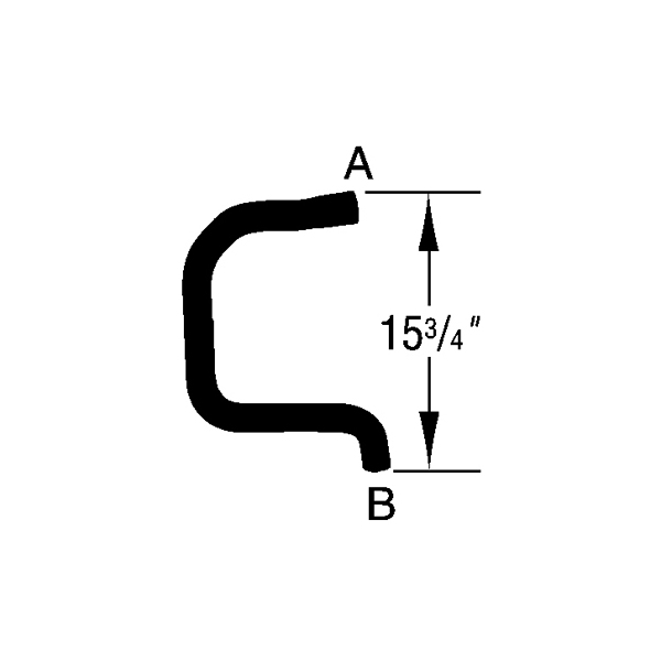 Radiator Hose, Lower; 1998 Dodge Caravan, 3.0L - 1