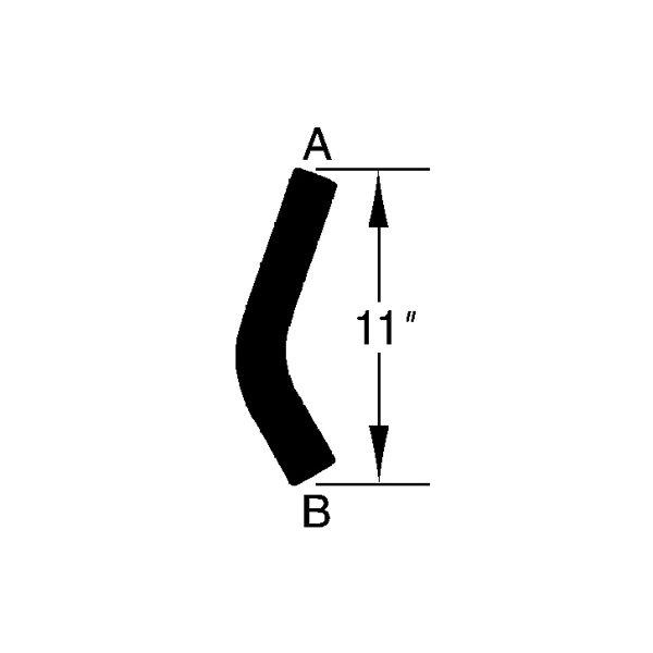 Radiator Hose, Lower; 90-91 Dodge Caravan, 3.0L - 1