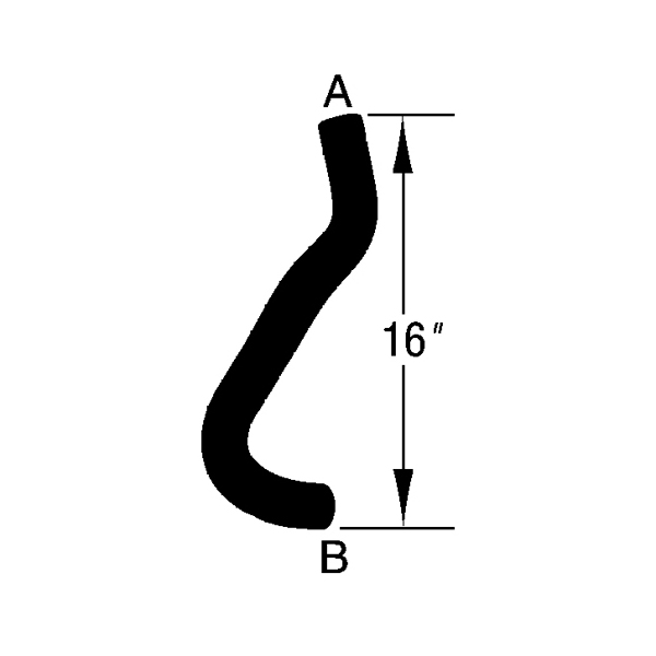 Radiator Hose, Lower; 91-92 Dodge Caravan, 3.3L - 1