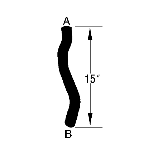 Radiator Coolant Hose, Inlet; 96-00 Dodge Caravan, 3.0L - 1