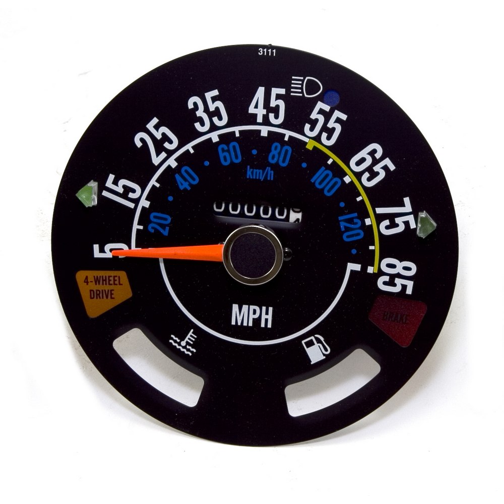Speedometer Gauge, 5-85 MPH; 80-86 Jeep CJ5/CJ7/CJ8 - 1
