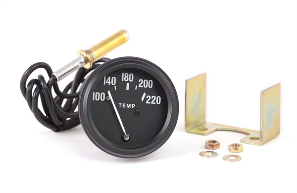 Engine Coolant Temperature Gauge; 48-67 Willys CJ2A/CJ3A/Jeep CJ3B