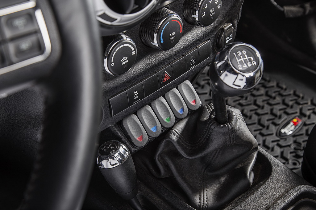 Switch Pod Panel, Center Console, Lower; 11-18 Jeep Wrangler JK/JKU - 5