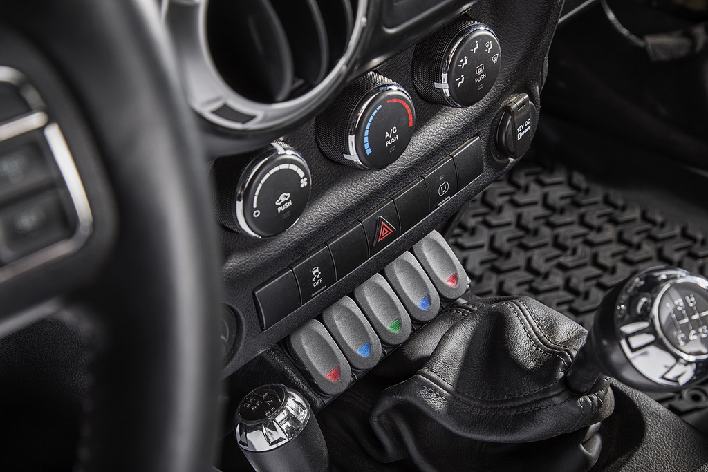 Switch Pod Panel, Center Console, Lower; 11-18 Jeep Wrangler JK/JKU - 6