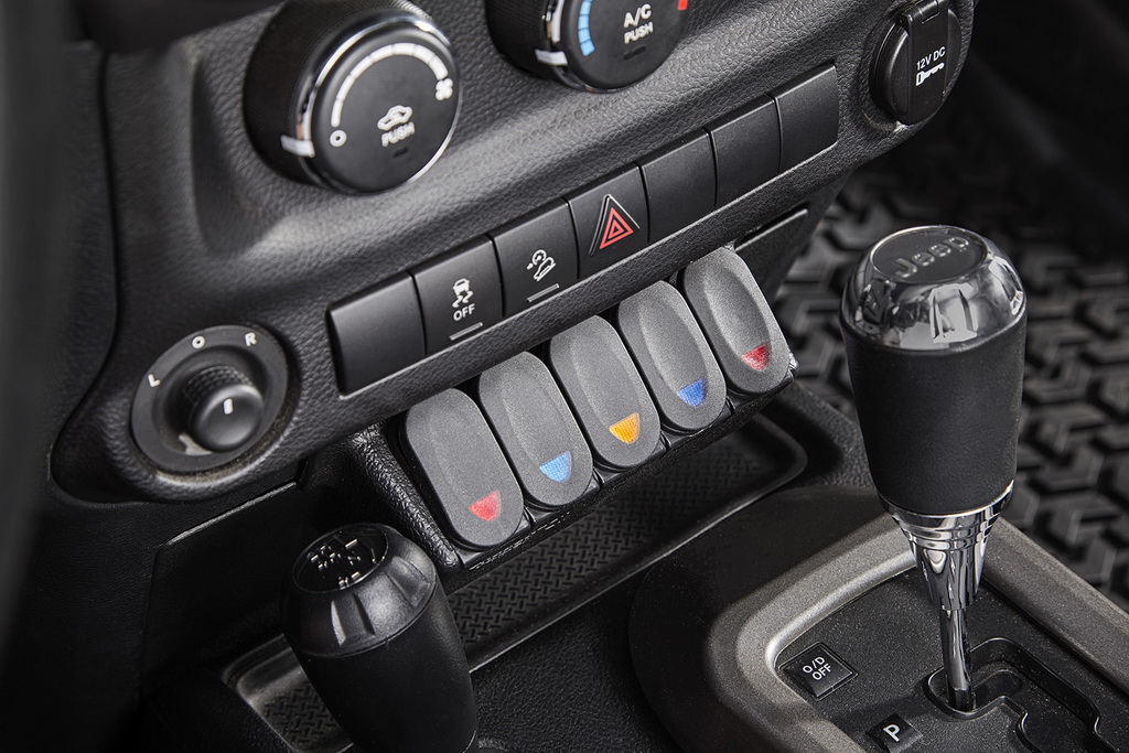 Switch Pod Panel, Center Console, Lower; 11-18 Jeep Wrangler JK/JKU - 7
