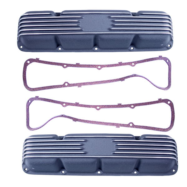 Engine Valve Cover, Black, Aluminum; 72-91 Jeep CJ/Cherokee SJ - 1