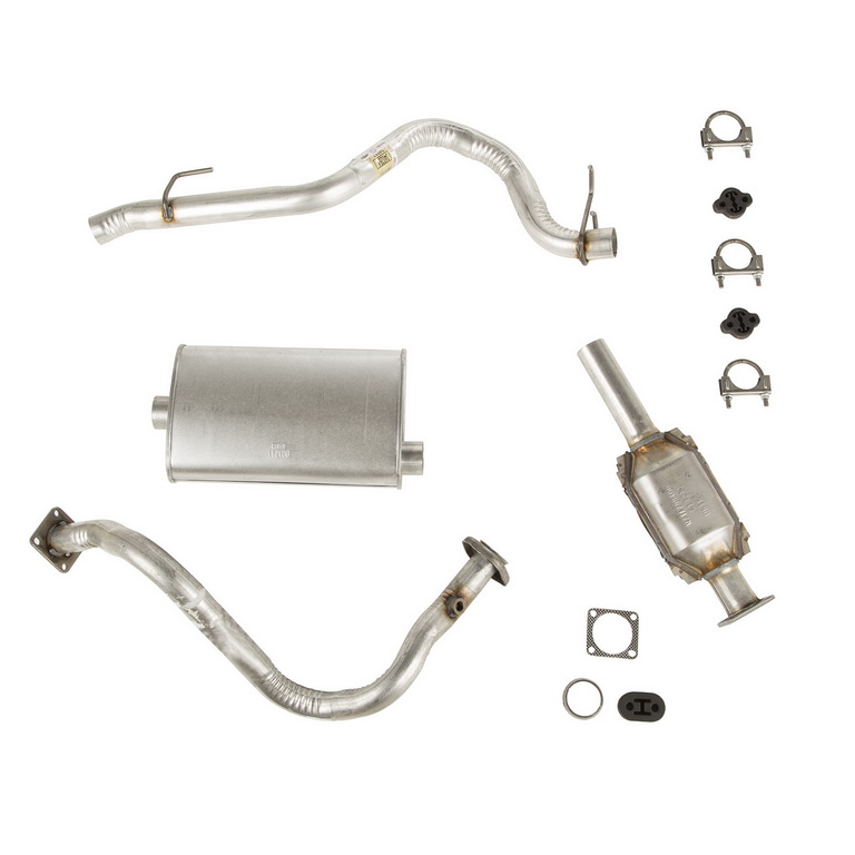 Exhaust System Kit; 87-92 Jeep Wrangler YJ, 2.5L - 1