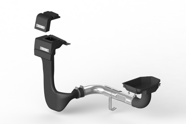 XHD Low Mount Snorkel Kit; 07-11 Jeep Wrangler JK, 3.8L - 1