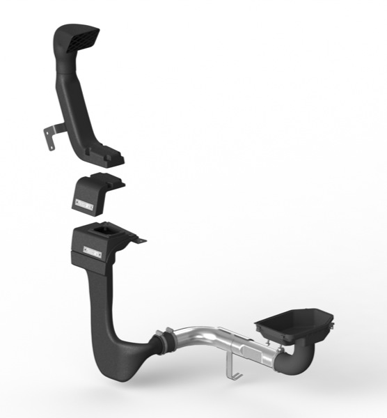 System snorkela XHD Low/High, 3.8L, 07-11 Jeep Wrangler JK