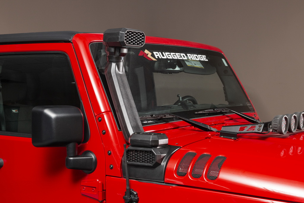 AmFib Low/High Mount Snorkel for 2007-2018 Jeep Wrangler JK / JKU models equipped with 3.6L / 3.8L gas engines - 4