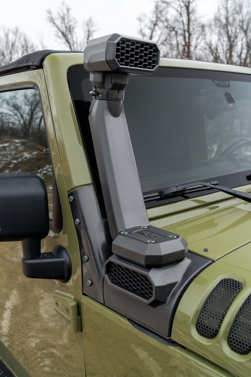 AmFib Low/High Mount Snorkel for 2007-2018 Jeep Wrangler JK / JKU models equipped with 3.6L / 3.8L gas engines - 5