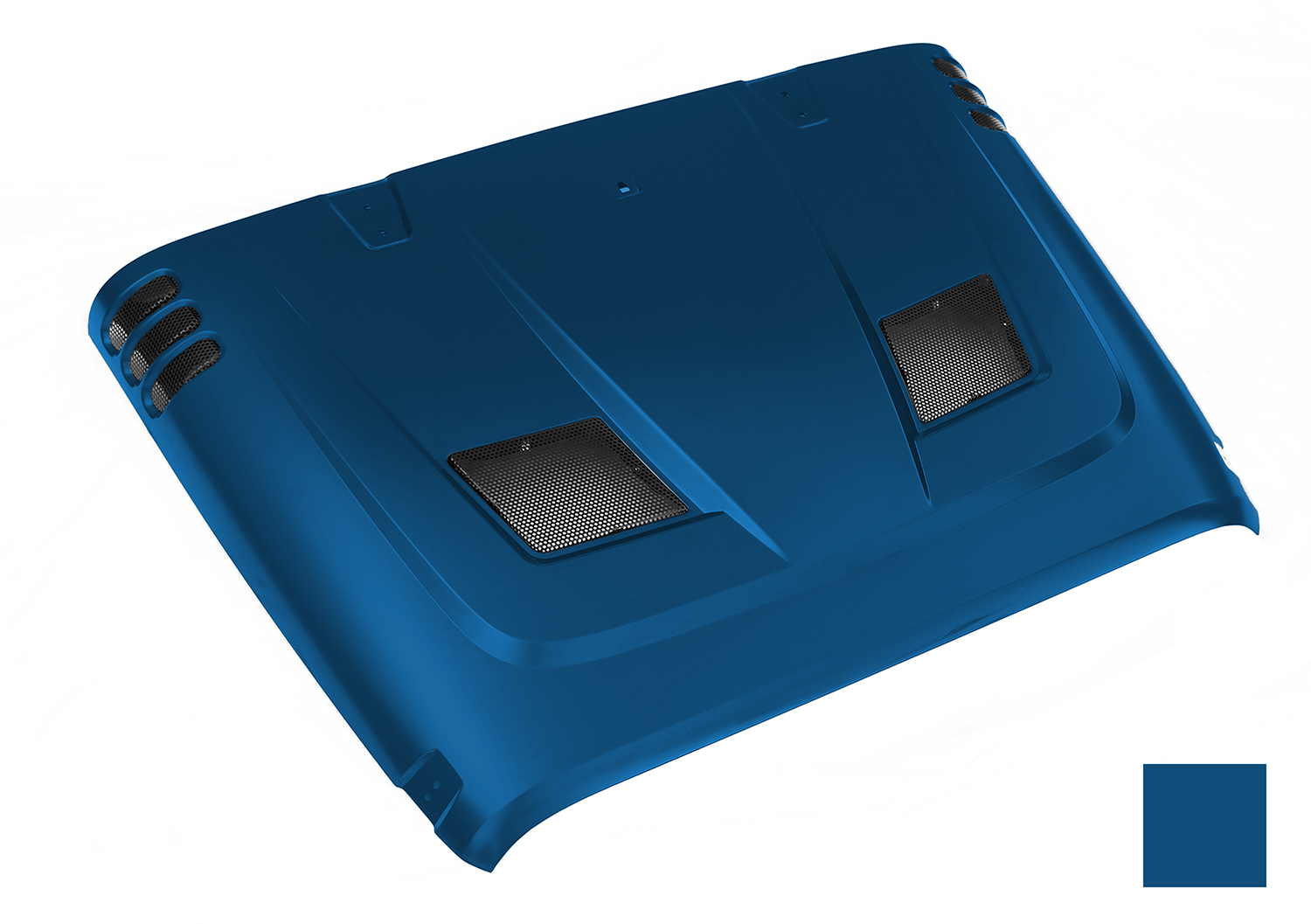Performance Vented Hood, painted PBU code. (True Blue) 07-14 JK.
