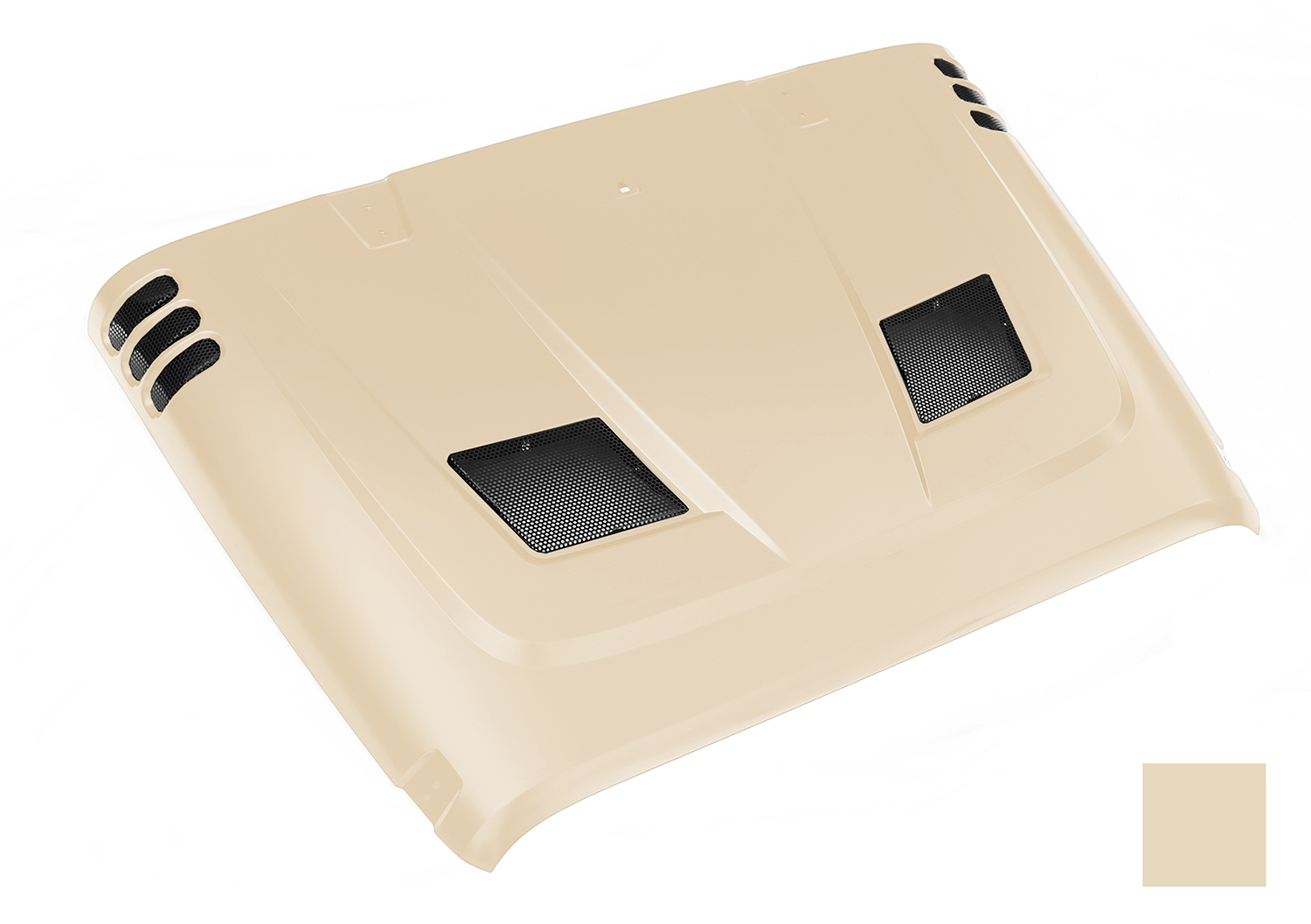 Performance Vented Hood, painted PFD code. (Sahara Tan) 07-14 JK. - 1