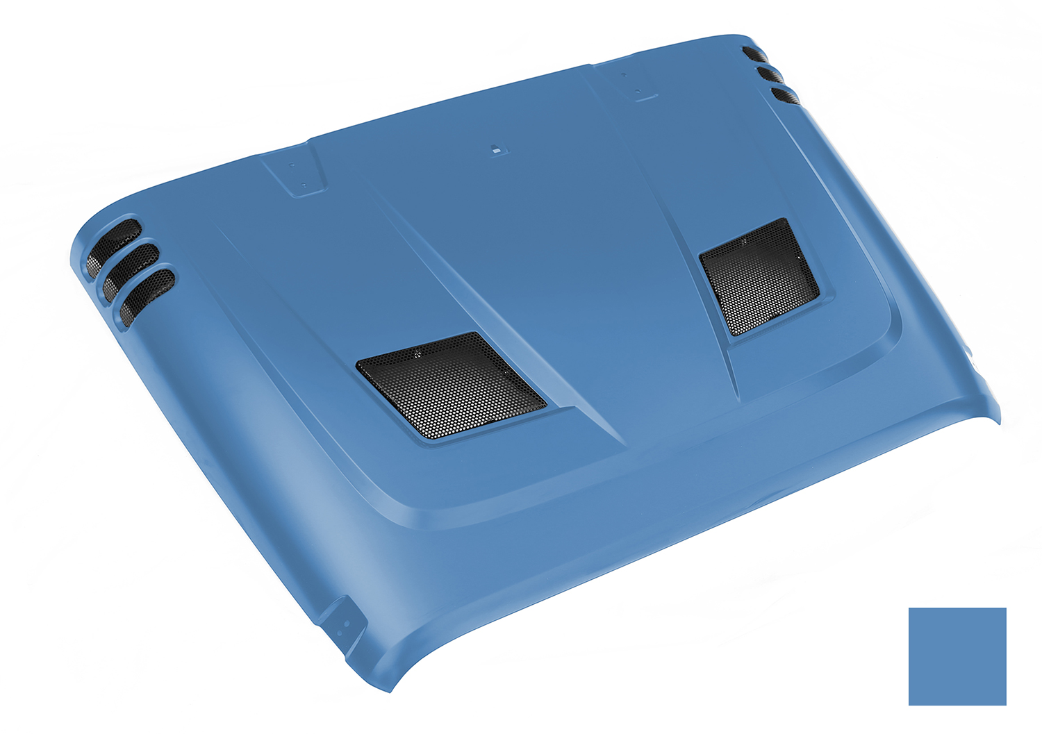 Performance Vented Hood, painted PQD code. (Surf Blue Pearl) 07-14 JK.