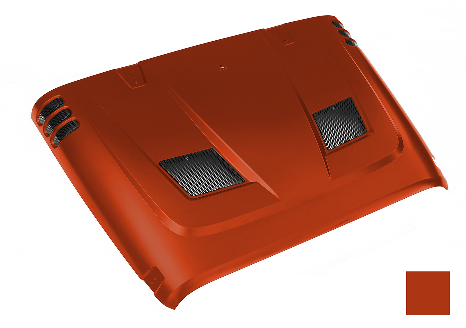 Performance Vented Hood, painted PV6 code. (Sunburst Orange) 07-14 JK.