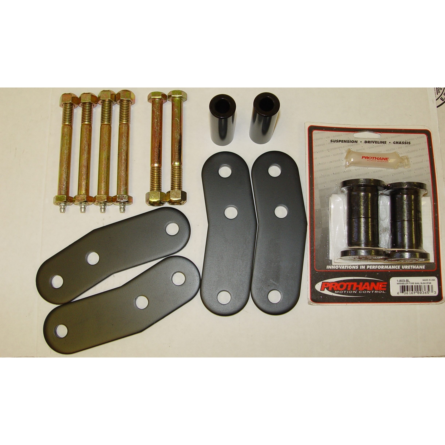 Suspension Leaf Spring Shackle Kit, Rear, 1 Inch Lift, HD; 87-95 YJ - 1