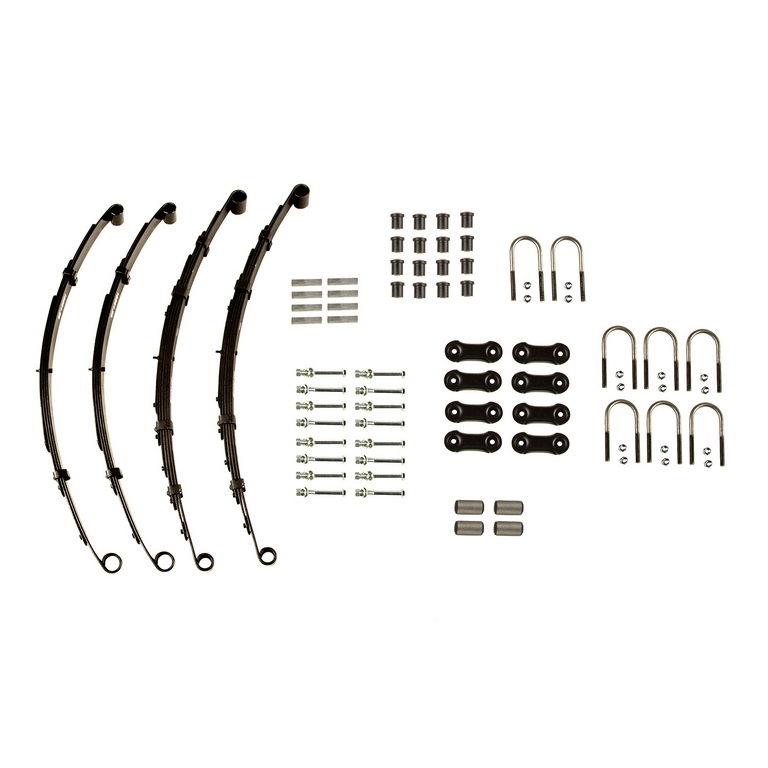 Suspension Leaf Spring Kit, No Shocks, 87-95 Jeep Wrangler YJ - 1