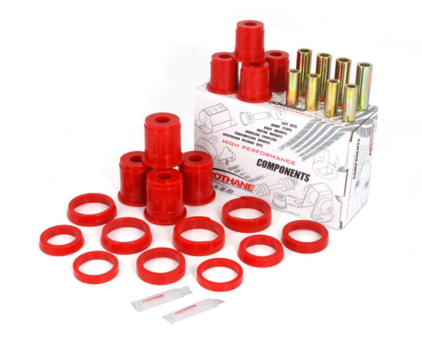 Suspension Control Arm Bushing Kit, Front, Red; 84-01 Jeep Cherokee XJ - 1