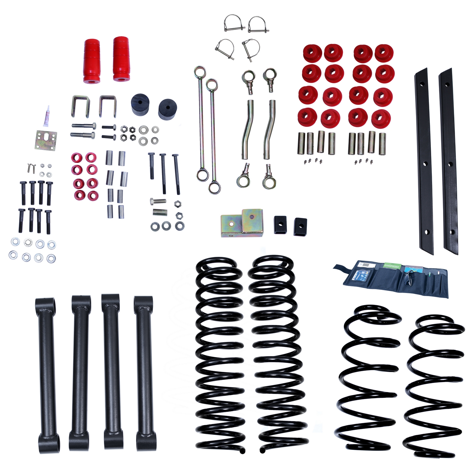 Suspension Lift Kit, 4 Inch, No Shocks; 04-06 Wrangler Unlimited LJ - 1