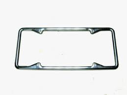 License Plate Frame Stainless Steel D - 1