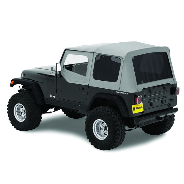 Replace-A-Top With Tint/Door Skins Charcoal 88-95 Jeep Wrangler - 1