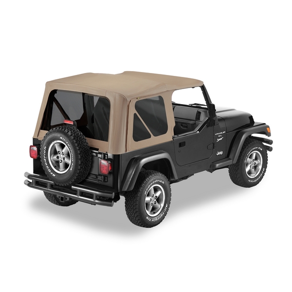 Replace-A-Top With Tint Dark Tan 97-02 Jeep TJ Wrangler - 1