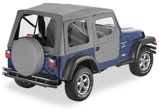 Plandeka ze stelażem Supertop z drzwiami Charcoal 97-06 Jeep TJ Wrangler - 1