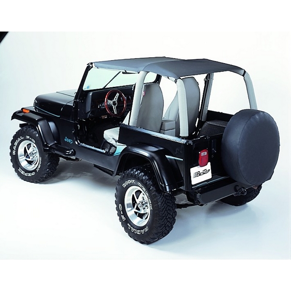 Daszek Safari Bikini Czarny Denim 92-95 Jeep YJ Wrangler