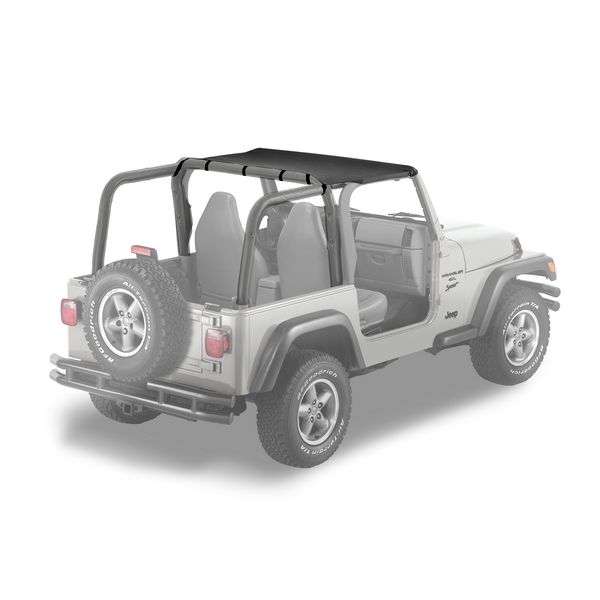 Daszek Safari Header Bikini Czarny Diamond 03-06 Jeep TJ Wrangler - 1