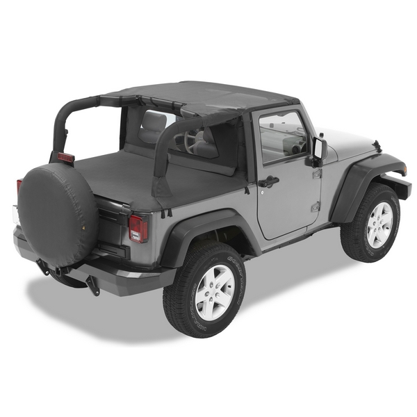 Daszek Header Bikini Czarny Siatkowy 07-09 Jeep 2 drzwiowy JK Wrangler