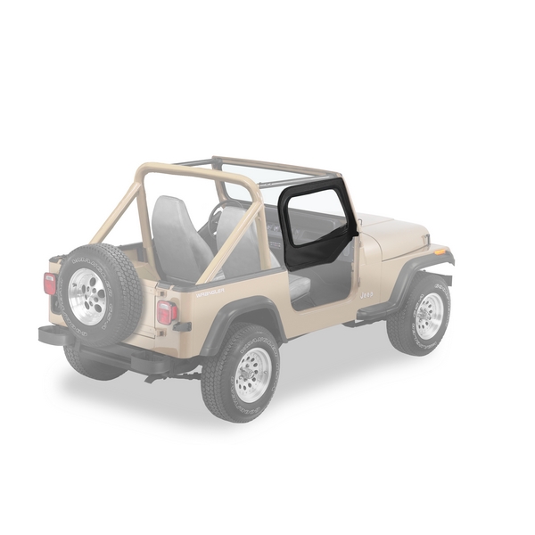 Poszycie nadstawek kowbojek Czarny Denim 97-06 Jeep TJ i LJ Wrangler