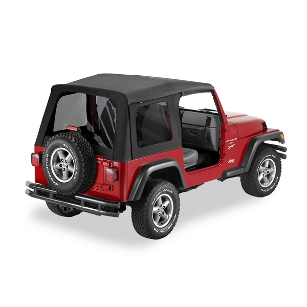 Plandeka ze stelażem Supertop Replacement Skin Czarny Diamond 97-06 Jeep TJ Wrangler - 1