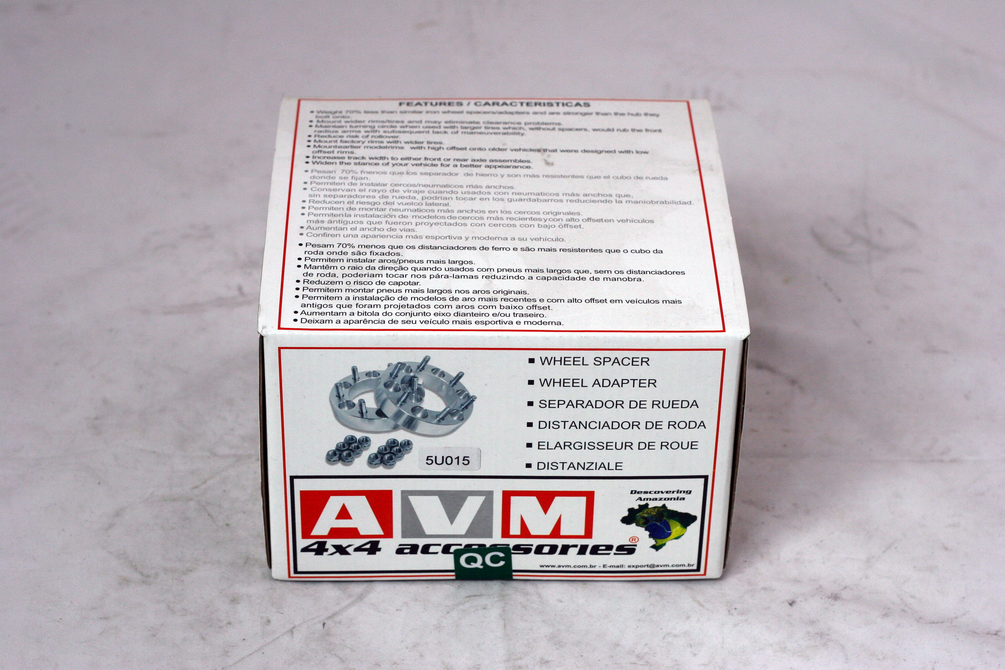 AVM spacers 5x114,3 to 5x114,3 thickness 1.5 (38,1mm) - 5