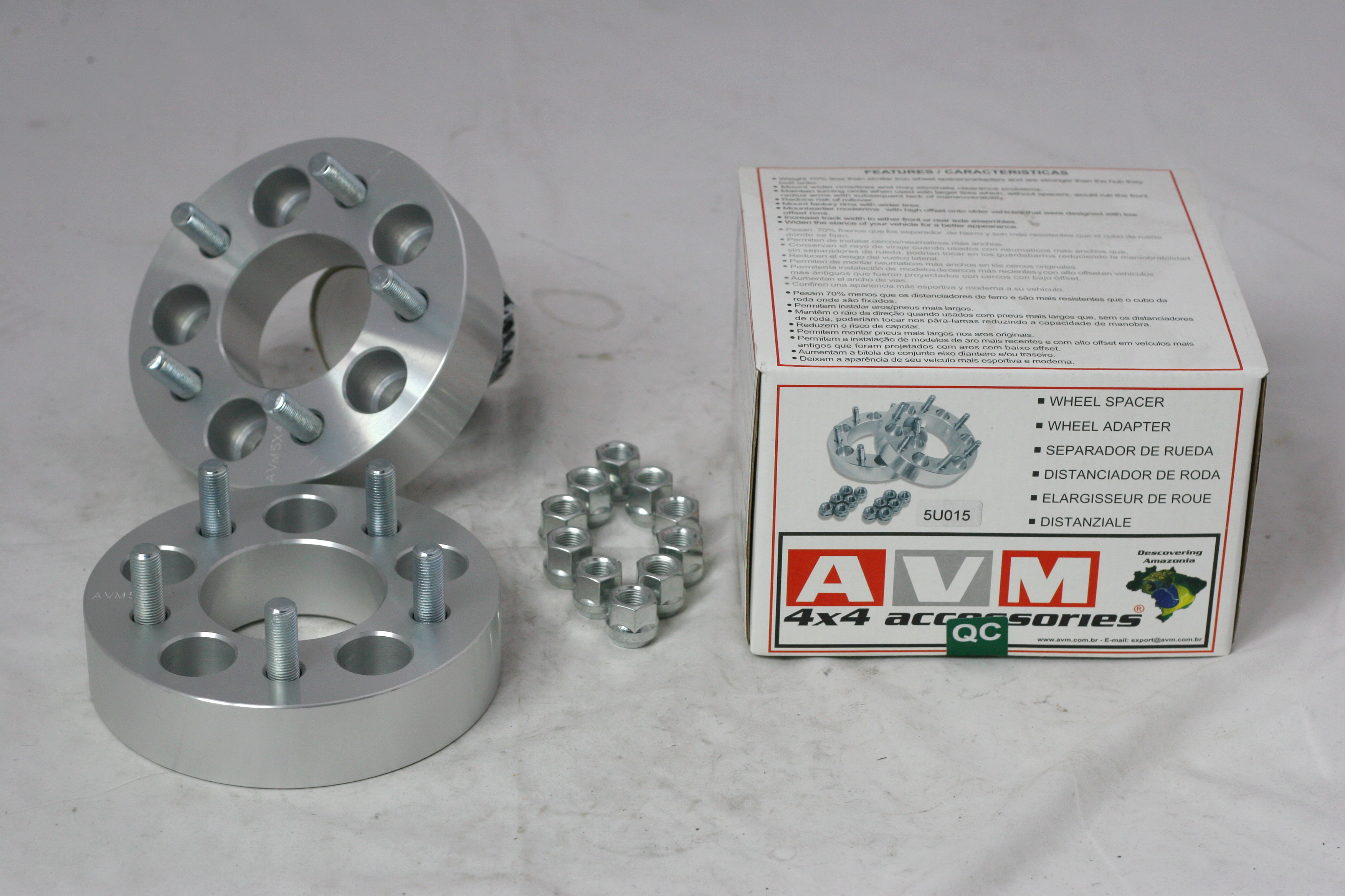 AVM spacers 5x114,3 to 5x114,3 thickness 1.5 (38,1mm) - 7