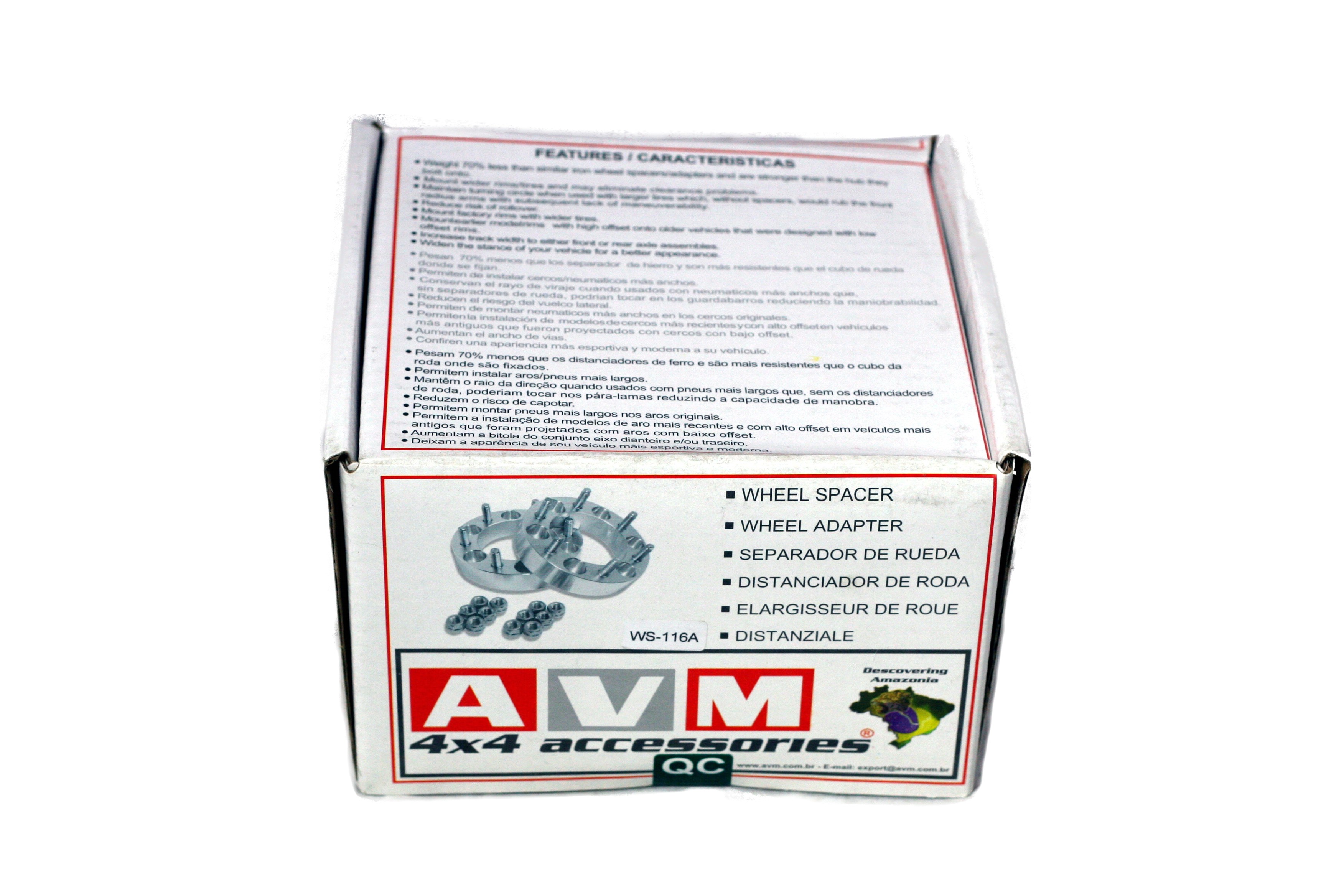 AVM spacers 5x139,7 to 5x139,7 thickness 1.25"(31,75mm)