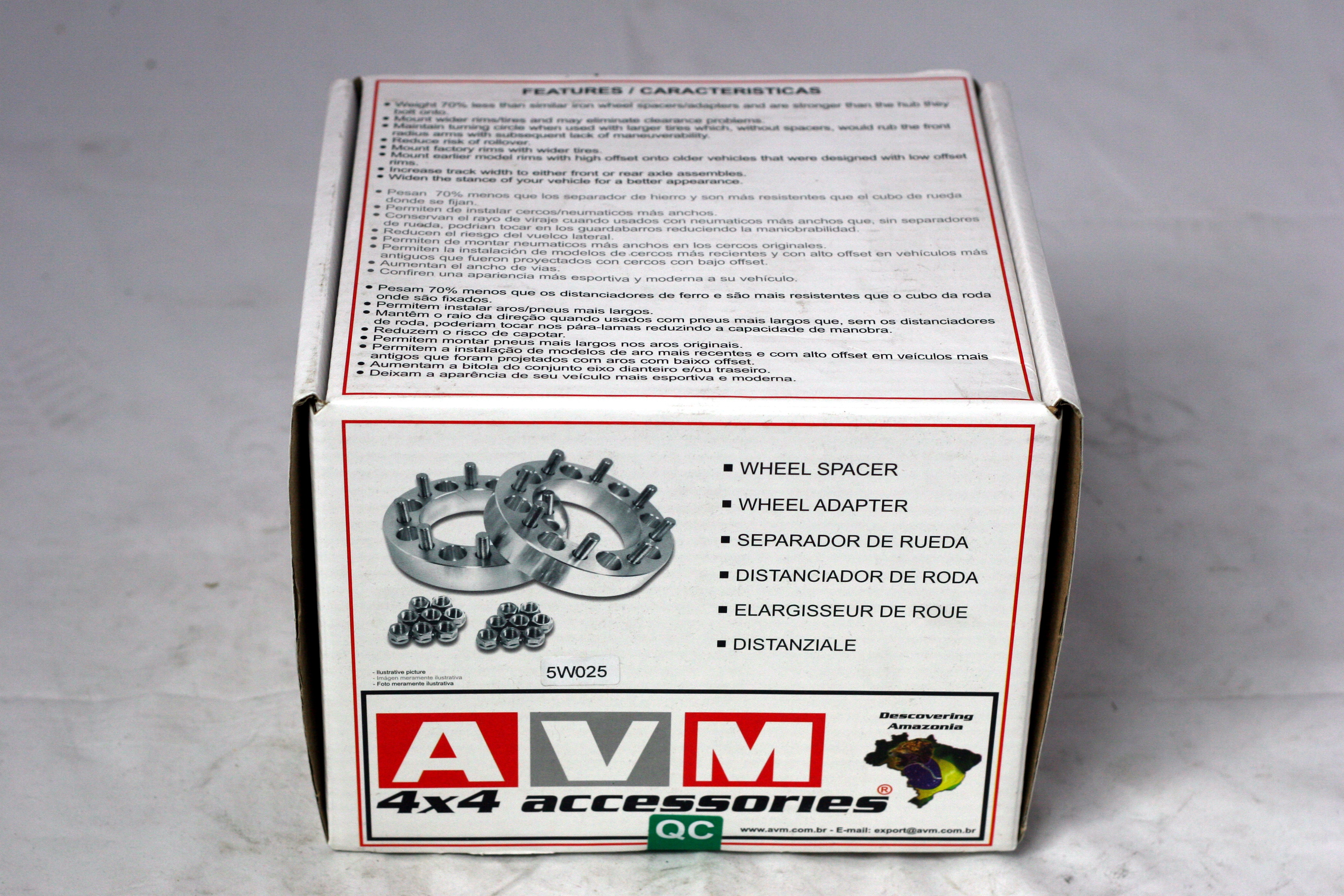 AVM spacers 5x165,1 to 5x165,1 thickness 1 1/6"(30mm) - 5