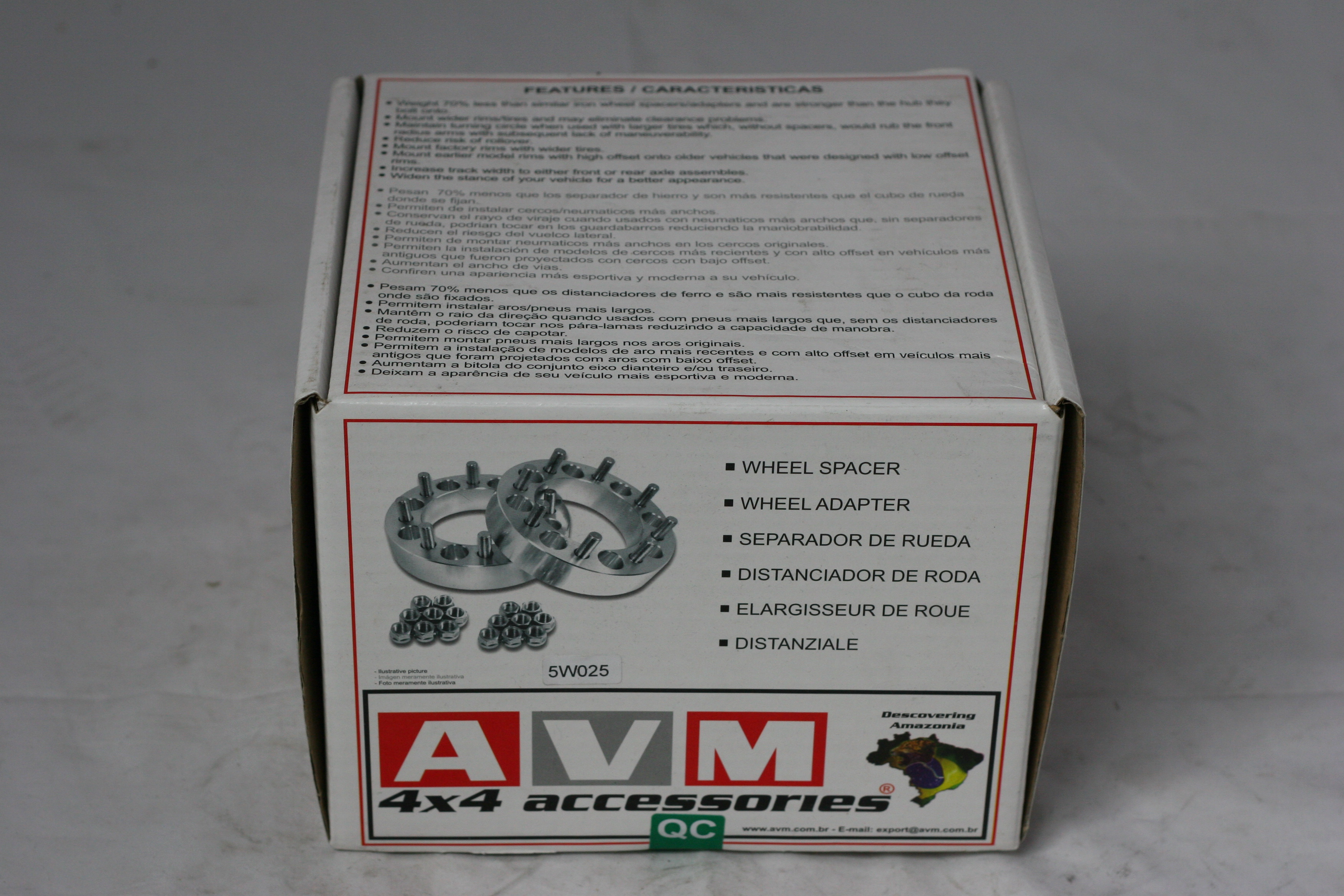AVM spacers 5x165,1 to 5x165,1 thickness 1 1/6"(30mm) - 2