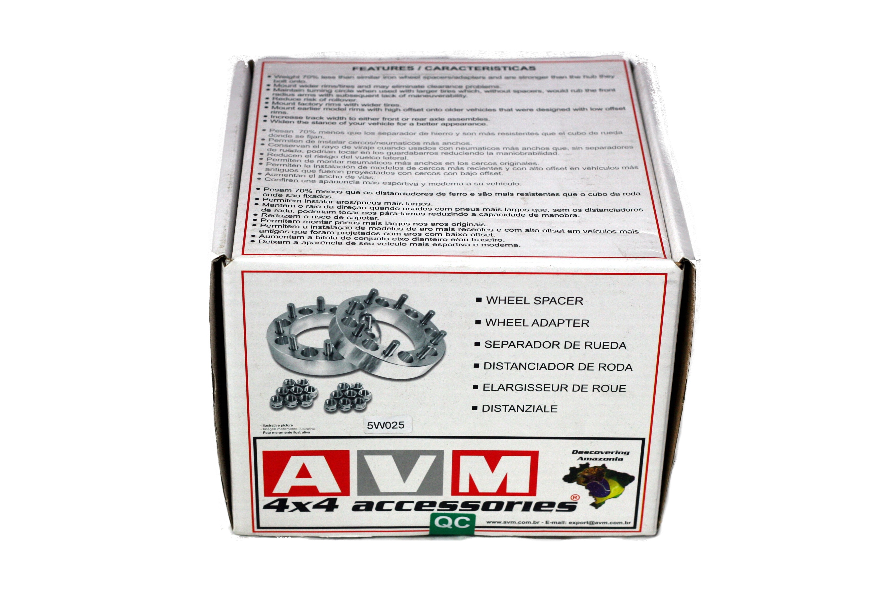 AVM spacers 5x165,1 to 5x165,1 thickness 1 1/6"(30mm)