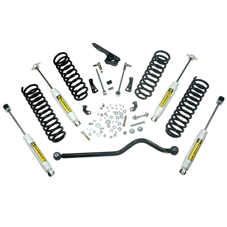 Suspension Lift Kit, 4 Inch, Shocks; 07-18 Jeep Wrangler JK, 2 Door - 1