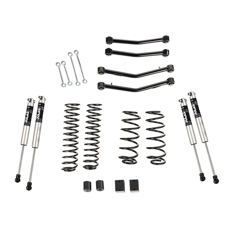 4" Lift Kit With Fox Shocks, With Arms, 18-21 Jeep Wrangler JL, 4 Door - 1