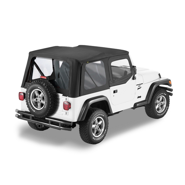 Plandeka PREMIUM z płótna Sailcloth Replace-A-Top Czarny 97-02 Jeep TJ Wrangler - 1