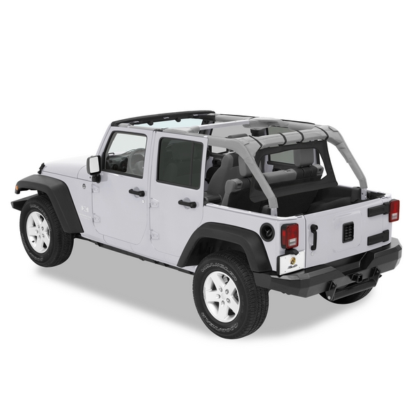 Tylna osłona kabiny przed wiatrem Windjammer Czarny Diamond 07-12 Jeep 4 drzwiowy JK Wrangler - 1